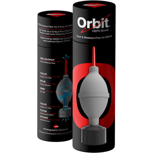 Orbit Dust Air Blower with HEPA Filter for Camera Sensor Cleaning