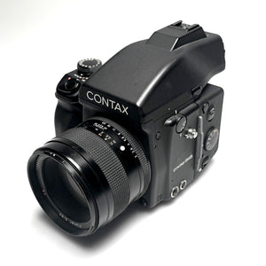 
                  
                    Load image into Gallery viewer, Contax 645 AF Camera with Prism, MFB 120 Film Back &amp;amp; 80mm f/2 AF Zeiss Lens - Certified Pre-Owned
                  
                