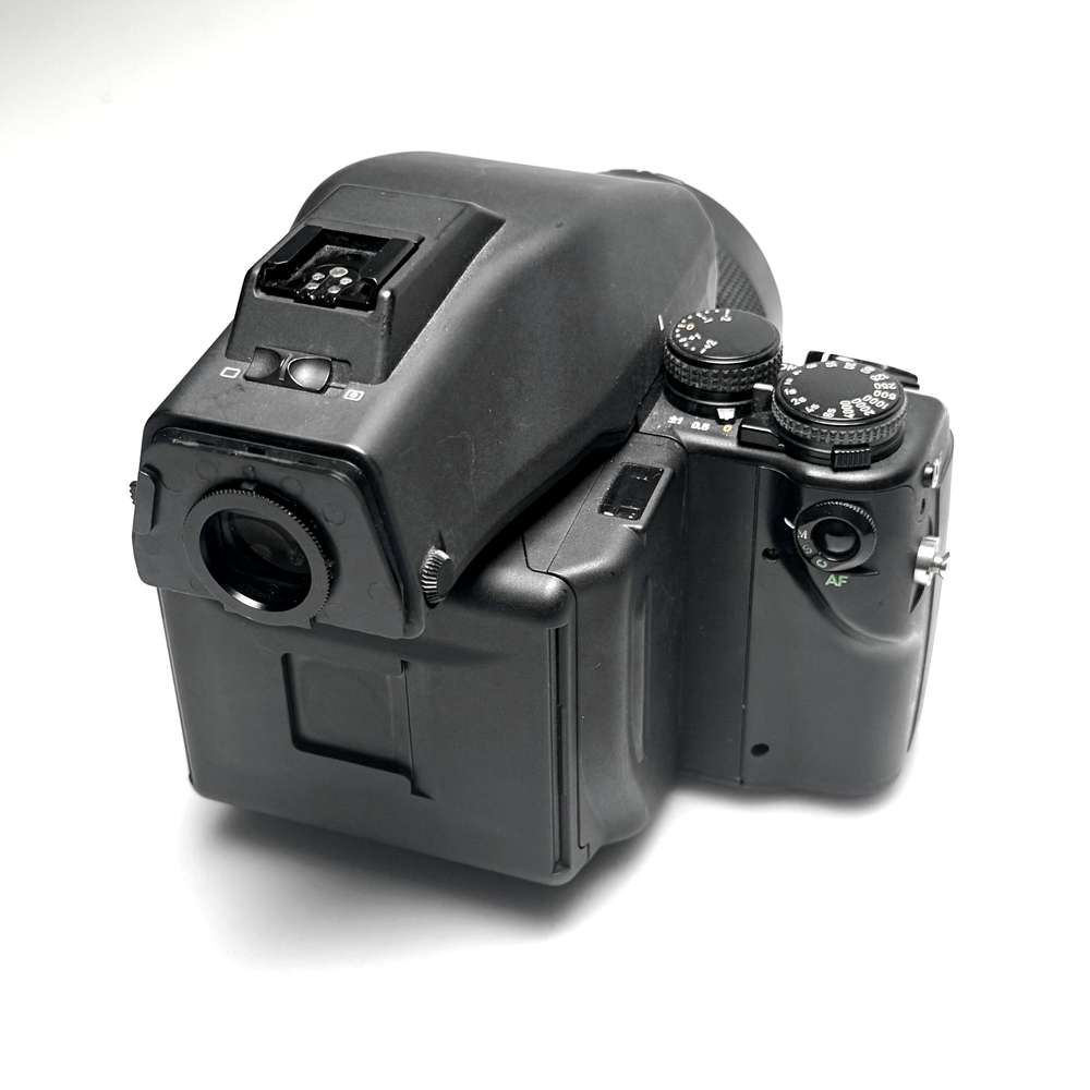 
                  
                    Load image into Gallery viewer, Contax 645 AF Camera with Prism, MFB 120 Film Back &amp;amp; 80mm f/2 AF Zeiss Lens - Certified Pre-Owned
                  
                