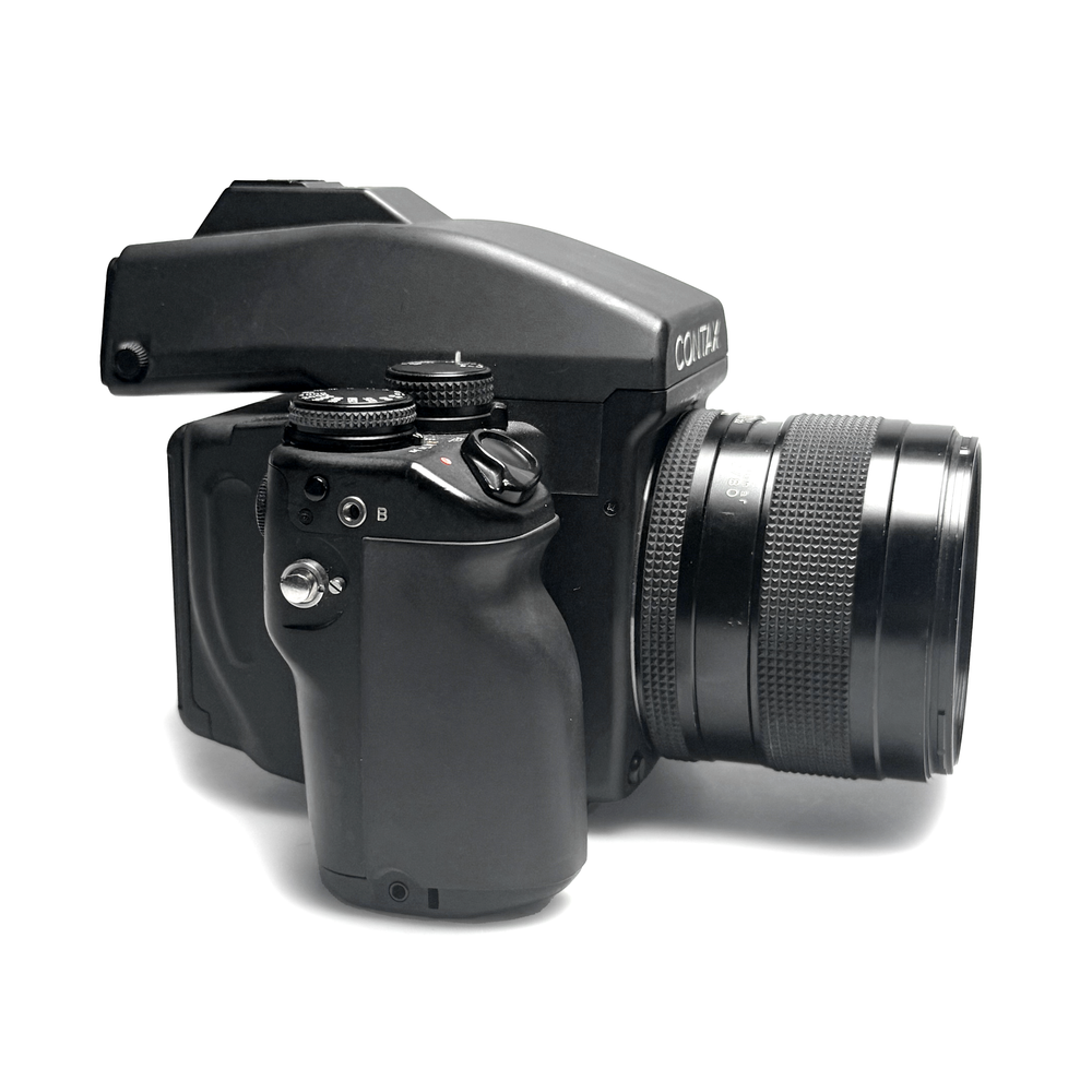 
                  
                    Load image into Gallery viewer, Contax 645 AF Camera with Prism, MFB 120 Film Back &amp;amp; 80mm f/2 AF Zeiss Lens - Certified Pre-Owned
                  
                