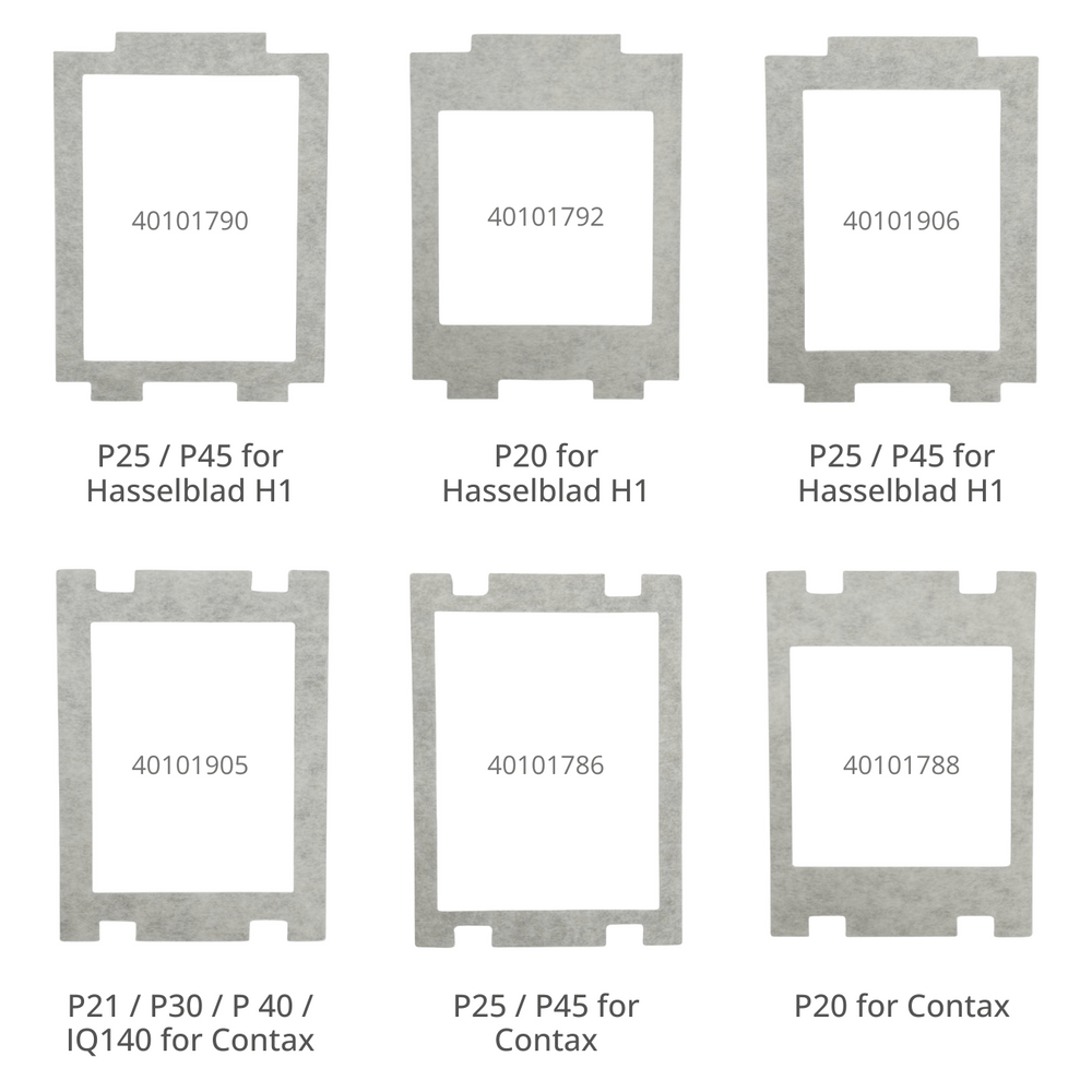 Viewfinder Masks for Hasselblad H and V, Phase One P and IQ series 