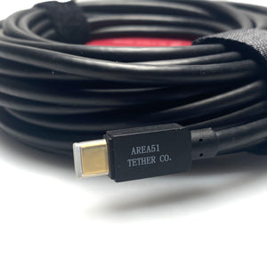 
                  
                    Load image into Gallery viewer, Area 51 Phase One IQ4 USB-C to USB-C Wilton Tether Cable ( 9.5m / 31ft )
                  
                