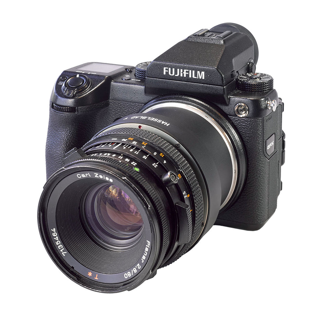 
                  
                    Load image into Gallery viewer, Cambo HV-GFX Hasselblad V to Fujifilm G Lens Adapter
                  
                