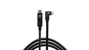 
                  
                    Load image into Gallery viewer, TetherPro 15′ USB-C to USB-C Right Angle Cable for Fujifilm &amp;amp; Hasselblad - Black
                  
                