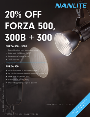 
                  
                    Load image into Gallery viewer, Nanlite 20% Off Forza 300B, Forza 300 and Forza 500
                  
                